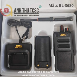 Bộ đàm JBL BL-3680 - Hình ảnh thực tế chi tiết và trọn bộ phụ kiện | Phân phối bởi Anh Thư TCSC thumb