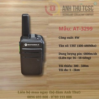 Bộ đàm Motorola AT-3299 8W nhà hàng công trình pin trâu thumb