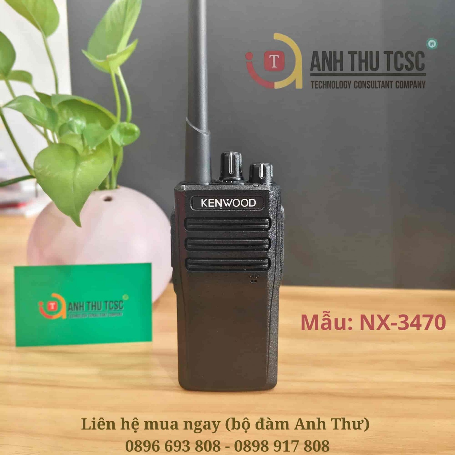 Bộ đàm Kenwood NX-3470 công suất lớn, thiết kế cầm tay chắc chắn, trọn bộ bộ đàm - Phân Phối bởi Anh Thư TCSC